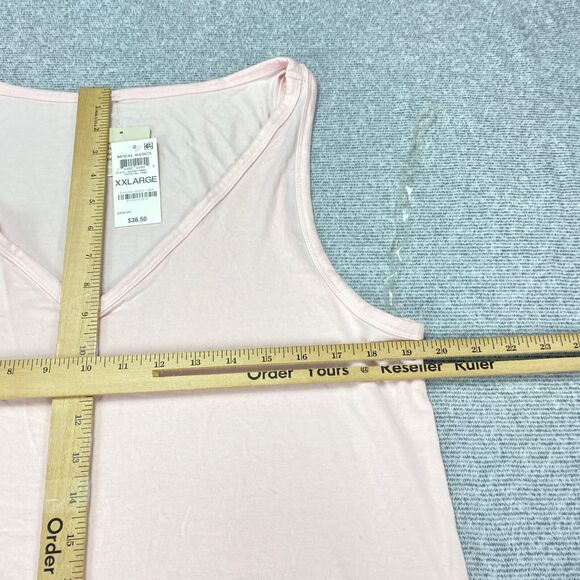 ALFANI Intimates Women's Ultra Soft Modal V-Neck Tank Top Sz XX-Large Pink MSRP: - Picture 8 of 15